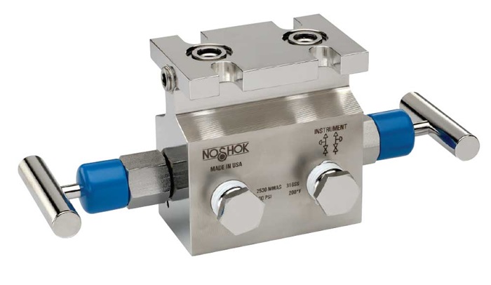 Válvulas Distribuidoras de Gas Natural NOSHOK Serie 2530 de 2 Válvulas
