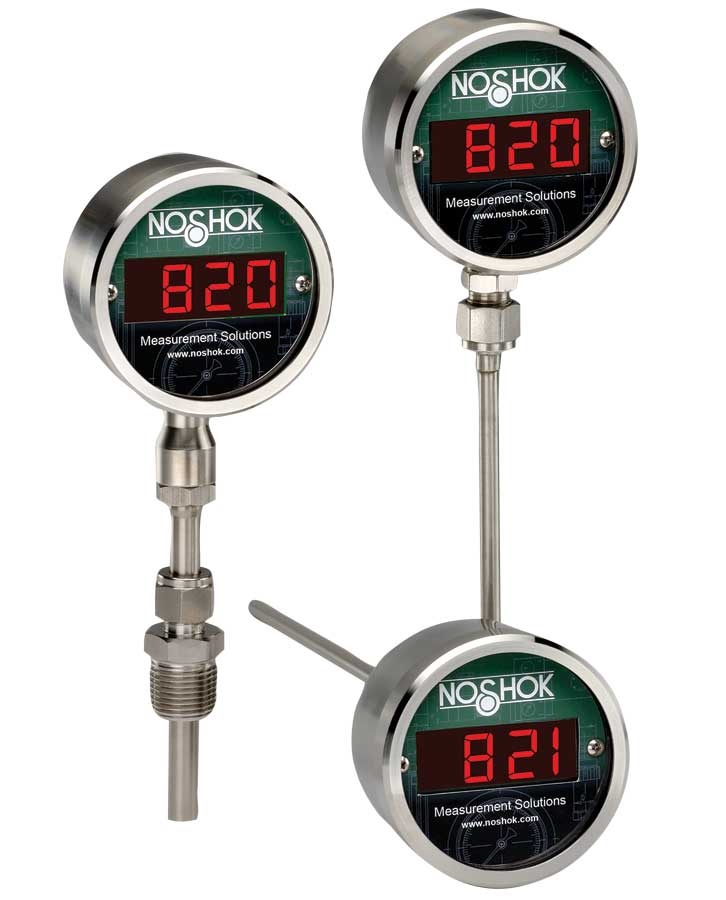 Indicadores Digitales de Temperatura NOSHOK Serie 820 821