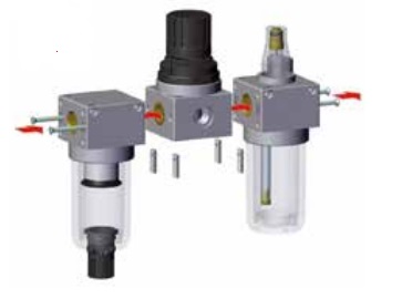 Unidad de Tratamiento de Aire Mini FRL de Aignep