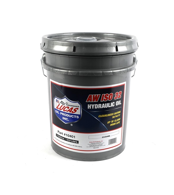 Lucas AW ISO 32 Hydraulic Oil 5 Gallon