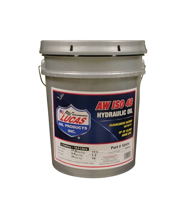 Lucas AW ISO 46 Hydraulic Oil 5 Gallon