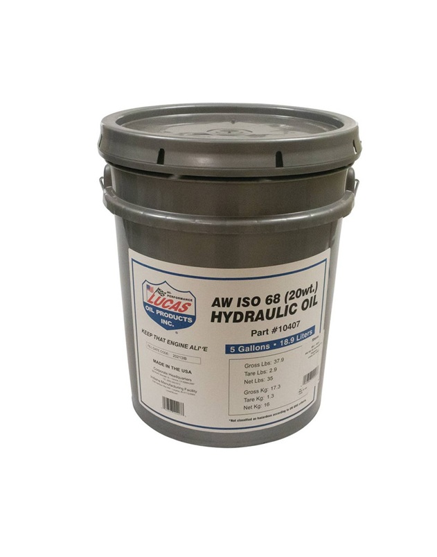 Lucas AW ISO 68 Hydraulic Oil 5 Gallon