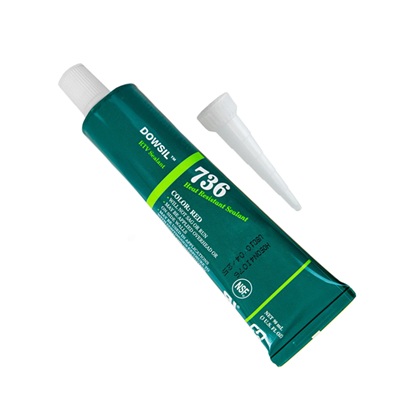 DOWSIL 736 Heat Resistant Sealant Silicone Red 90 mL Tube