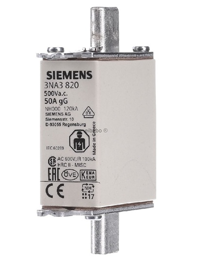 Siemens 3NA3820 LV HRC Fuse