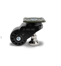 GDL 75 ASF NYD FBL Leveling Caster, Black Color