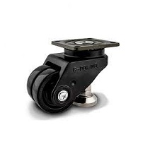 GDL 75 ASF NYN FBL Leveling Caster, Black Color
