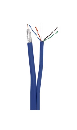 Wavenet H16E16QMBL2 500 1 CAT6E + 1 RG 6 Coaxial Cables