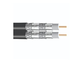 Wavenet RG6QRWH2 500SM RG 6 Quad Shield Dual Siamese Cable