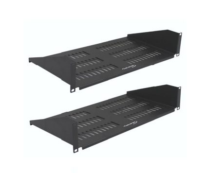 Wavenet SHELF-10SSV-S2PK 2U 10” Vented Bottom Single-Sided Rack Shelf