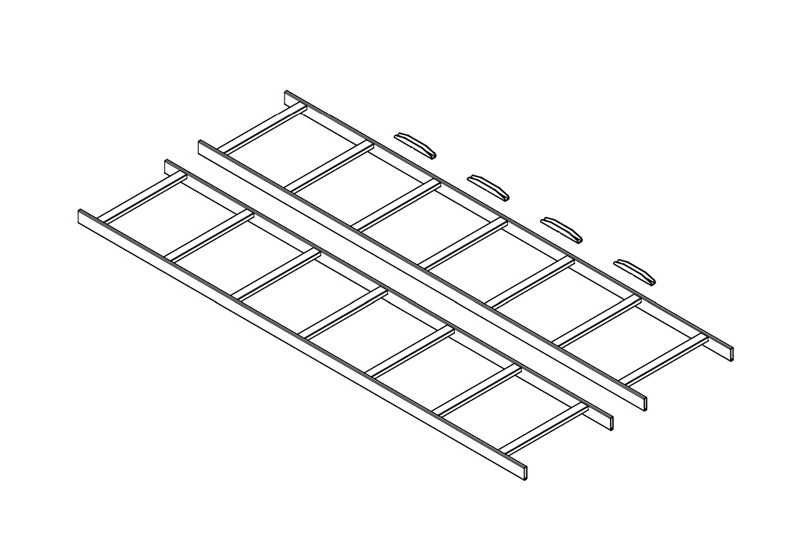 Wavenet WL-5SS2PC-KIT 5' Ladder Rack Runway